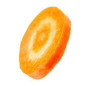 Fetta di carota fresca